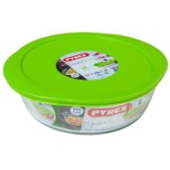 PLAT ROND EN VERRE AVEC COUVERCLE COOK & STORE 2,3L