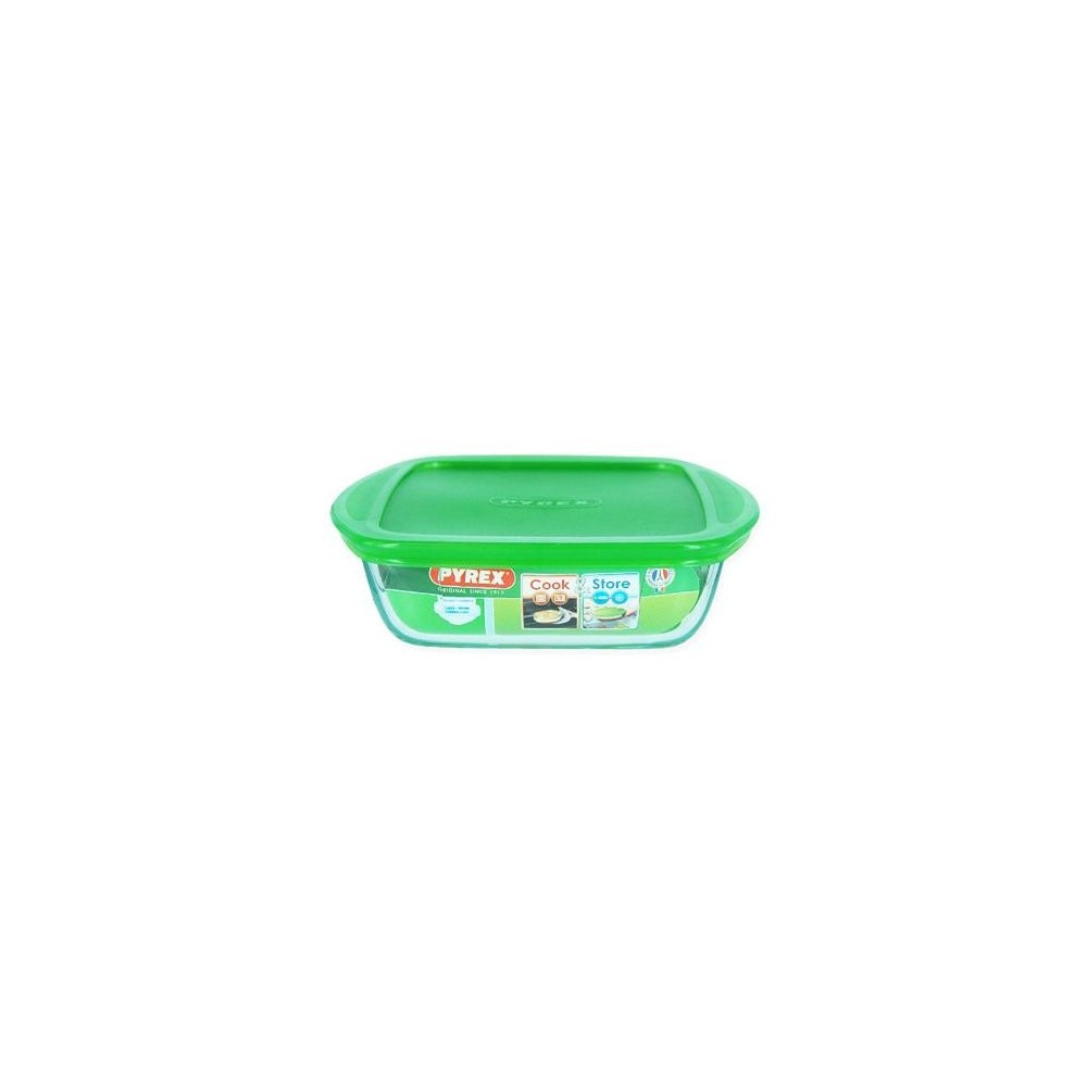 PLAT EN VERRE PYREX COOK & FREEZE AVEC COUVERCLE - 1 L