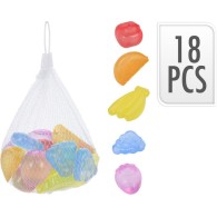 LOT DE 18 PCS GLAÇONS  - FRUITS