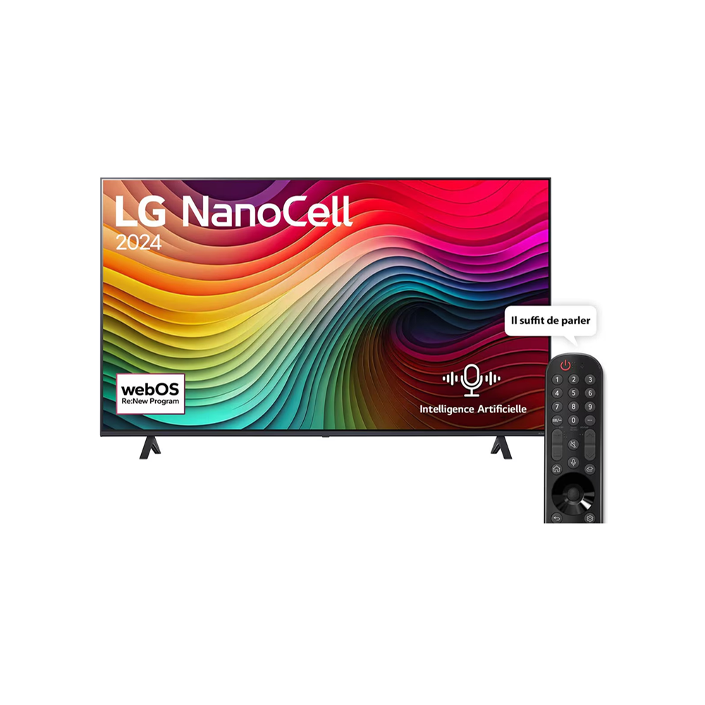 TV SMART LG NanoCell NANO80 4K, 55 pouces