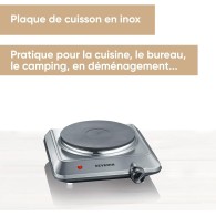 RECHAUD ELECTRIQUE SEVRIN 1 PLAQUE INOX