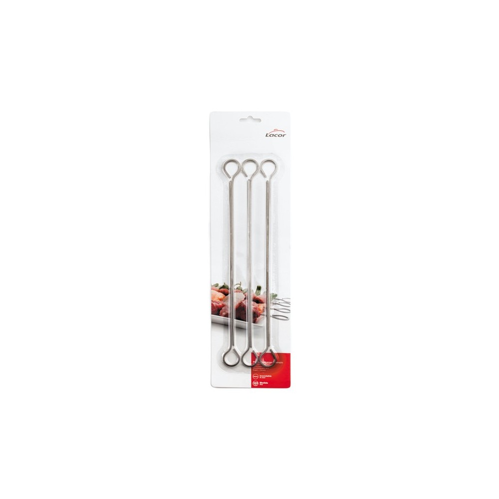 6 BROCHETTES INOX 20 CM LACOR