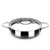 PLAT ROND IBILI AVEC COUVERCLE INOX NOAH 28 CM