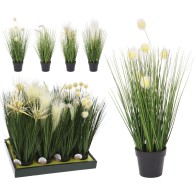 HERBE DÉCORATIVE EN POT 46CM