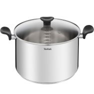 MARMITE INOX+COUV EN VERRE 28CM PRIMARY