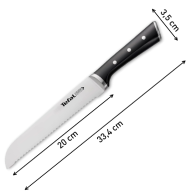 COUTEAU À PAIN 20CM ICE FORCE TEFAL