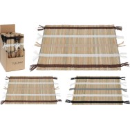 SET DE TABLE RECTANGULAIRE 35X45CM 2ASS À RAYURES