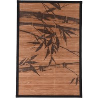 SET DE TABLE RECTANGULAIRE EN BAMBOU 45X30CM  FEUILLES
