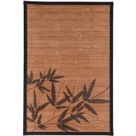 SET DE TABLE RECTANGULAIRE EN BAMBOU 45X30CM  FEUILLES
