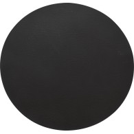 SET DE TABLE ROND 38 CM  EFFET CUIR BEIGE/NOIR