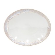 PLAT OVALE TAORMINA,41 CM BLANC