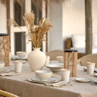 BOL À FRUITS CRISTAL BLANC CASSÉ