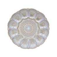 ASSIETTE APÉRITIFS CRISTAL BLANC CASSÉ