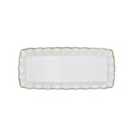 PLAT RECTANGULAIRE VALENTINA BLANC 30 CM