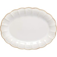 PLAT OVALE BLANC 30 CM