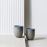 TASSE À CAFÉ  BLUE 250 ml RAYURES