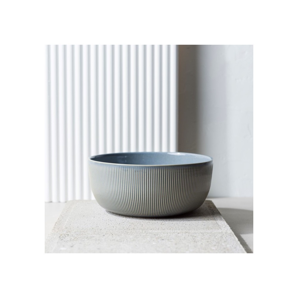 SALADIER 23 CM BLEU RAYURES