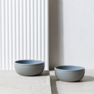 BOL 13 CM BLUE RAYURES