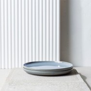 ASSIETTE 27CM  BLUE RAYURES