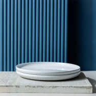 ASSIETTE 27 CM PURE BLANC RAYURES