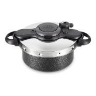 COCOTTE SEB 5 L "ClipsoMinut" DUO - ANTIADHÉSIF EFFET PIERRE