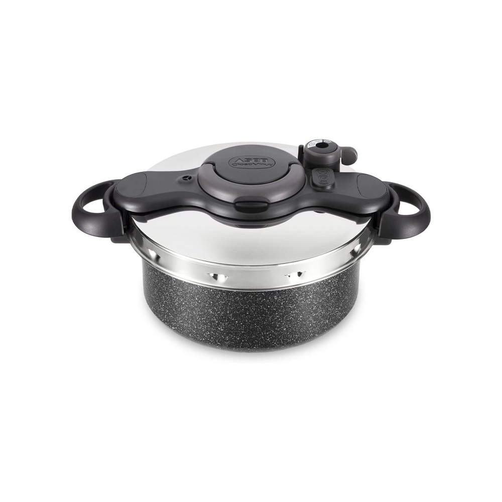 COCOTTE SEB 5 L "ClipsoMinut" DUO - ANTIADHÉSIF EFFET PIERRE