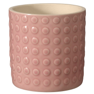 CACHE-POT EN GRES ROSE