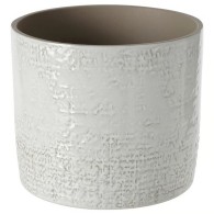 CACHE-POT EN CERAMIQUE BLANC 13 CM