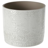 CACHE-POT EN CERAMIQUE BLANC 16 CM