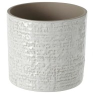CACHE-POT EN CERAMIQUE BLANC 13 CM
