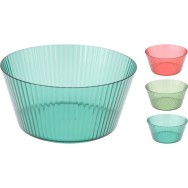 BOL EN PLASTIQUE , 3 COULEURS ASSORTIES