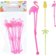 BÂTONNETS À COCKTAIL (12 PIÈCES) 3 COULEURS ASSORTIES