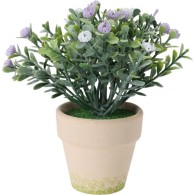 FLEUR ARTIFICIELLE AVEC POT, CÉRAMIQUE