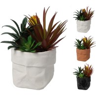 PLANTE ARTIFICIELLE AVEC POT 3 MODELES ASSORTIS