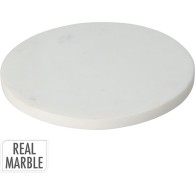 PLANCHE RONDE EN MARBRE BLANC