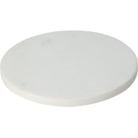 PLANCHE RONDE EN MARBRE BLANC