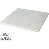 PLANCHE CARRÉE EN MARBRE BLANC