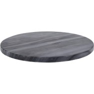 PLANCHE RONDE EN MARBRE GRIS 28 CM