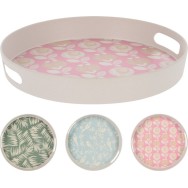 PLATEAU ROND EN BAMBOU MIX 30 CM