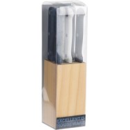 ENSEMBLE DE COUTEAUX AVEC BASE, 6 PIÈCES