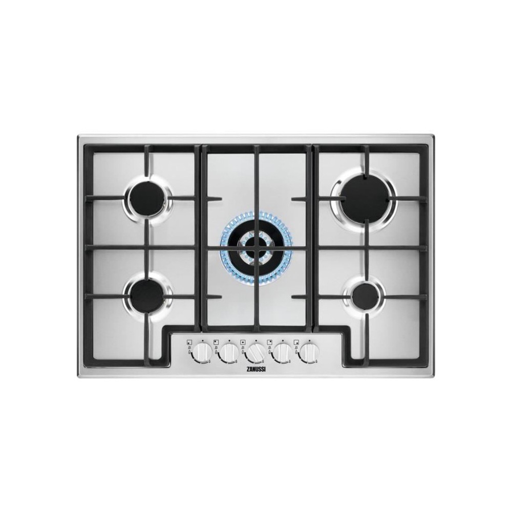 TABLE DE CUISSON ENCASTRABLE ZANUSSI 75 CM INOX 5 FOYERS