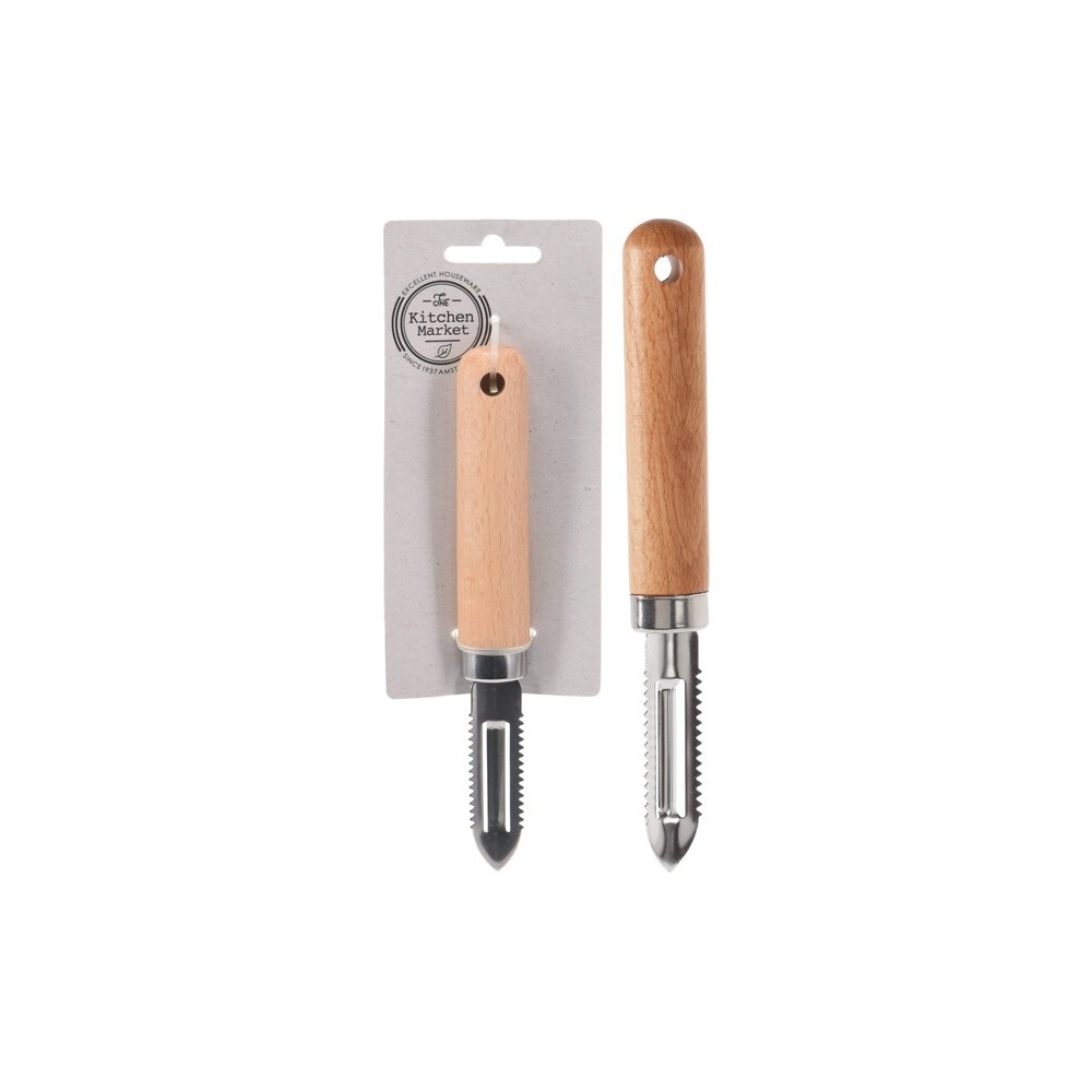 ÉPLUCHEUR SL ACIER AVEC BOIS DE HÊTRE