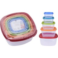 LOT DE 5 BOÎTES DE CUISINE HERMÉTIQUES