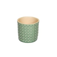 PACK DE 4 CACHE-POT EN GRES VERT