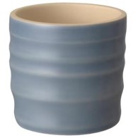 PACK DE 4 CACHE-POT EN GRES BLEU