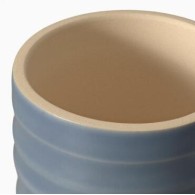 PACK DE 4 CACHE-POT EN GRES BLEU