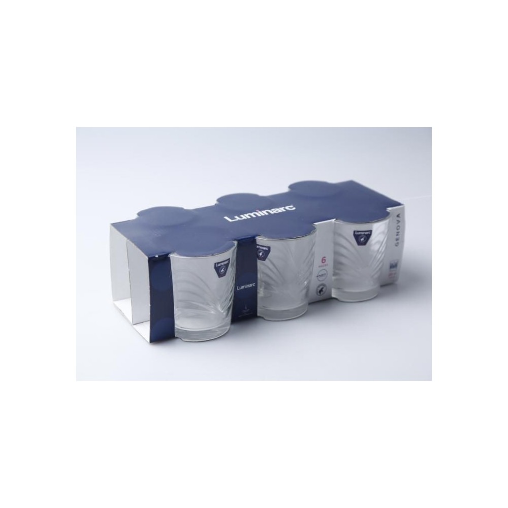ENSEMBLE DE 6 VERRES LUMINARC GENOVA 25 CL