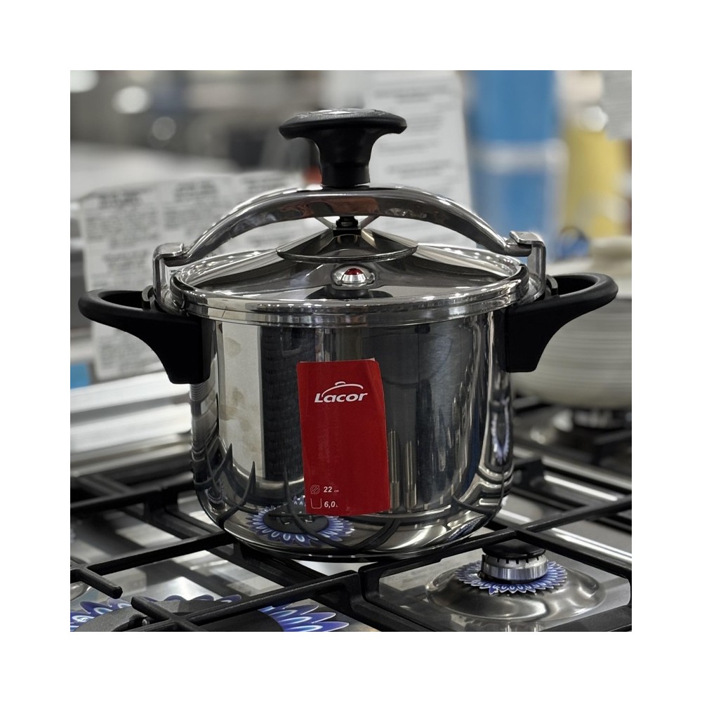 COCOTTE MINUTE EN INOX LACOR 6 L