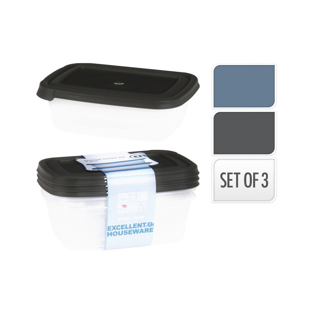 SET 3 BOITE DE CUISINE EN PLASTIQUE