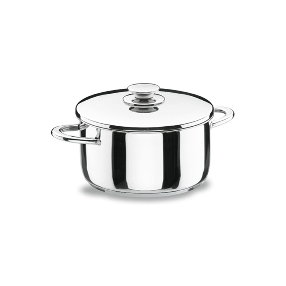 MARMITE AVEC COUVERCLE EN INOX LACOR 20 CM MARMITE AVEC COUVERCLE EN INOX LACOR 20 CM